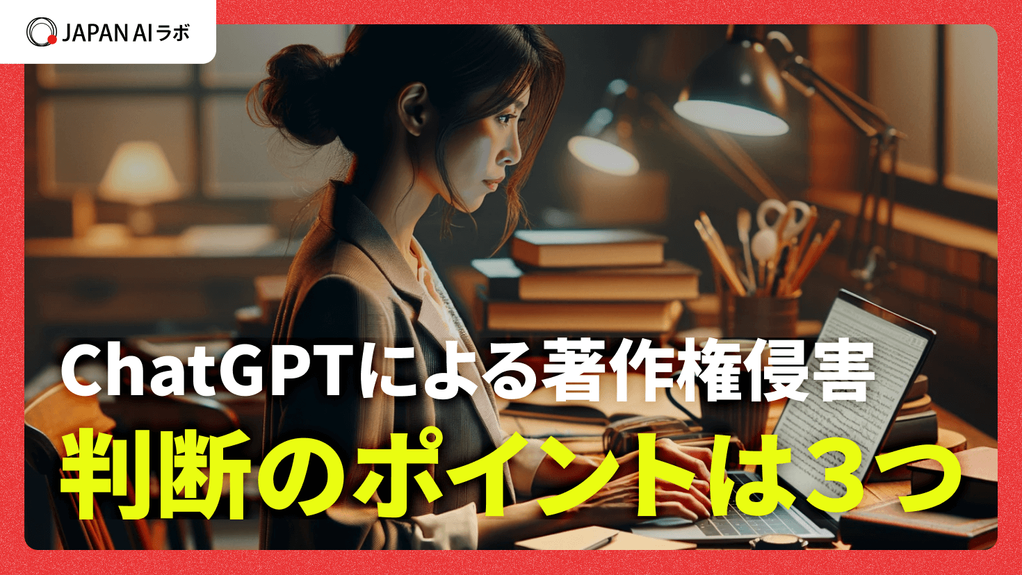 ChatGPTの著作権侵害のリスクは？商用利用や回避のための判断ポイント