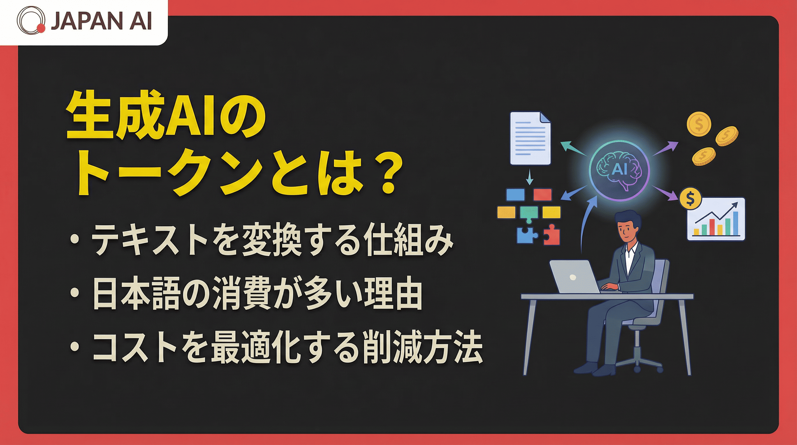 生成AIにおけるトークンとは？仕組み・コスト・削減方法を解説